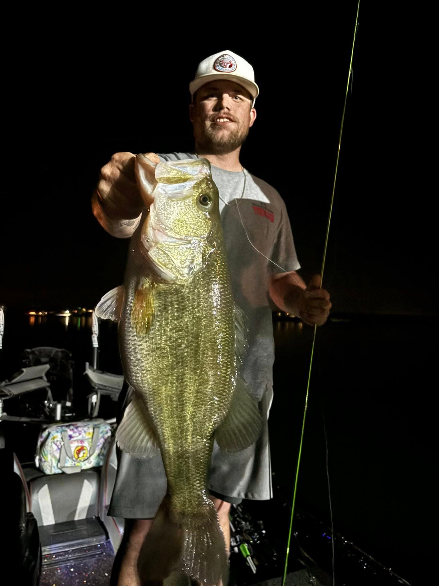 Night fishing — giant bass